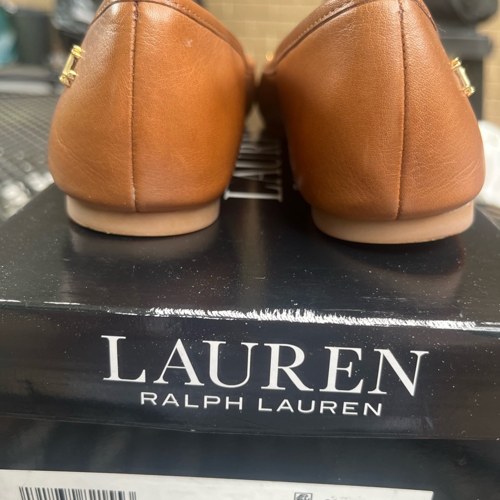 Ralph Lauren Jayna Leather Ballet Flat Size 6.5 M - Picture 3 of 7